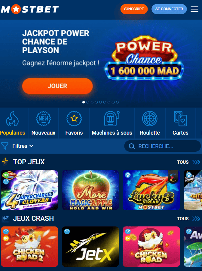 Casino Mostbet Maroc