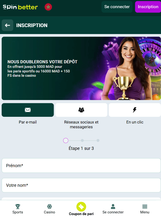 Comment commencer à jouer sur Spinbetter Maroc